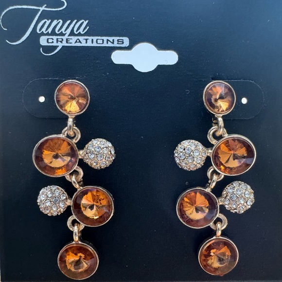 High-End Department Store Designer One of Kind Statement Earrings - Picture 3 of 8